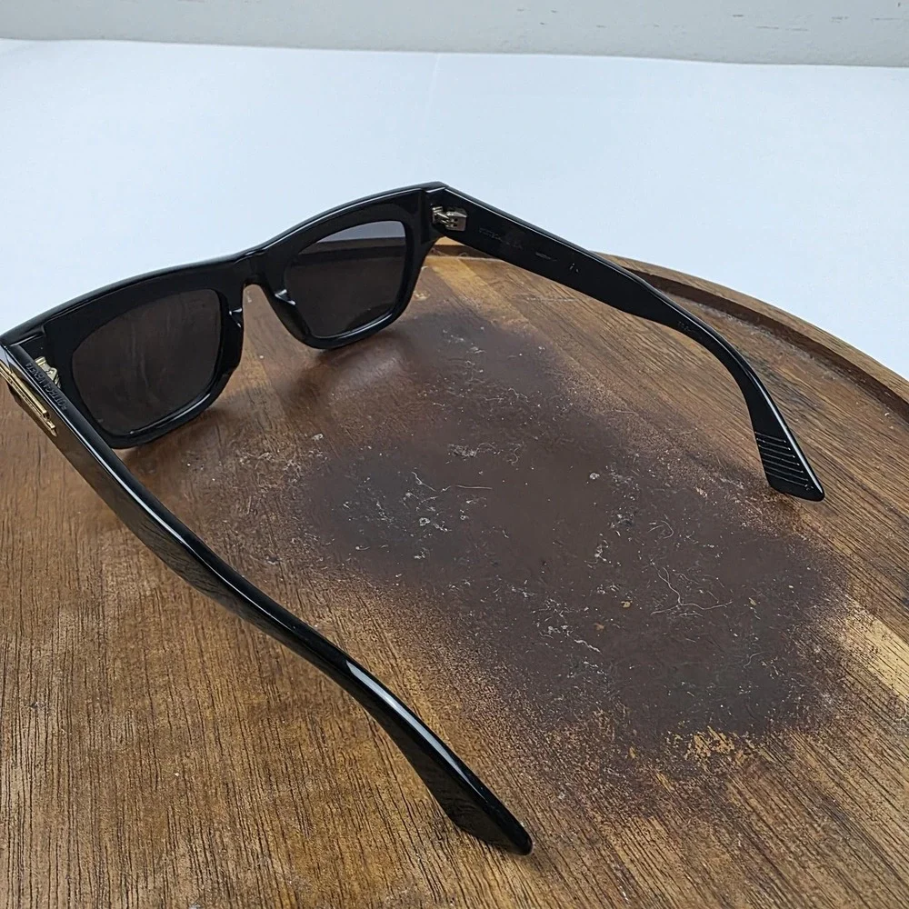Bottega Veneta BV1122S Sunglasses Mens 51-19-145 Black Tinted Square Italy